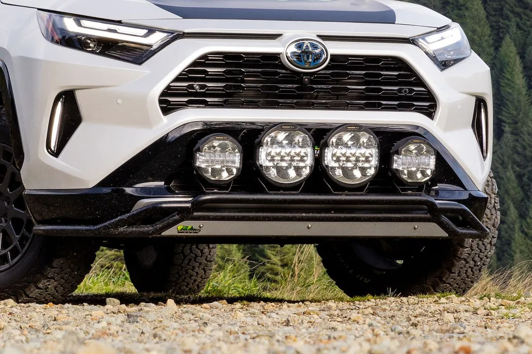 ITBR091 – IRONMAN 4X4 Bumper Guard, Powder Coated Black Steel With Guard/ Four Light Mounting Tabs/ Skid Plates/ Inst...